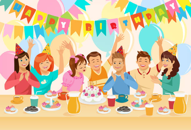 2,308 Family Birthday Party Illustrations & Clip Art - iStock | African  american family birthday party, Hispanic family birthday party