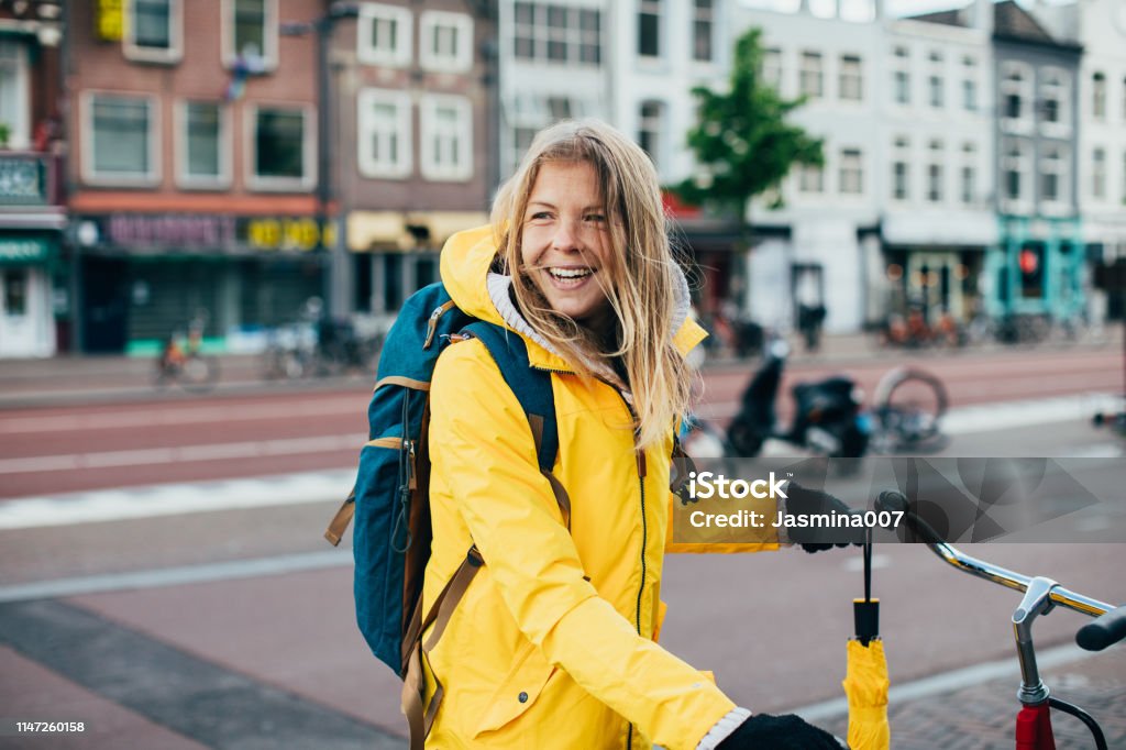 Windy and cold day in Utrecht Utrecht Stock Photo