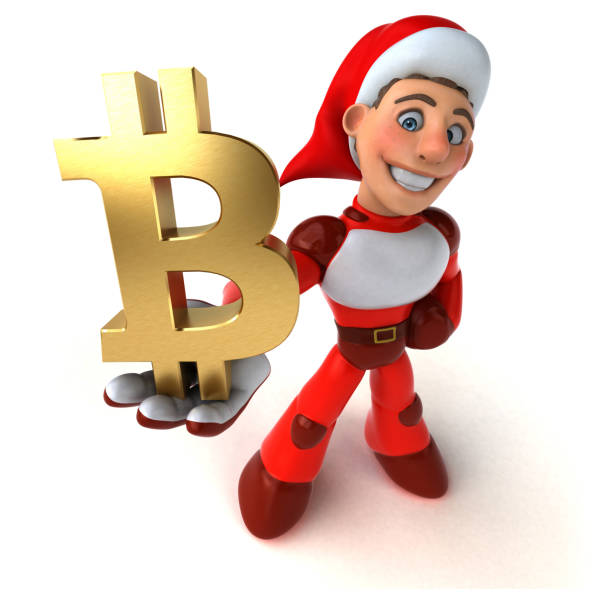 istock Fun Super Santa Claus - 3D Illustration 1147264915