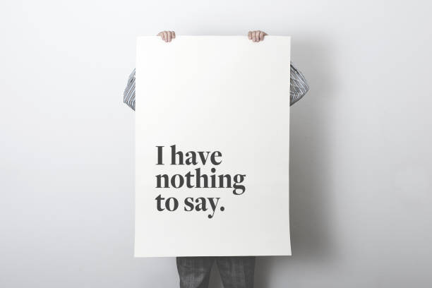 I have nothing to say about, poster communication I have nothing to say about, poster communication speak no evil stock pictures, royalty-free photos & images