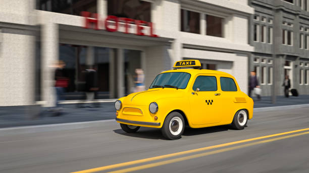 istock Vintage Yellow Taxi 1147273146