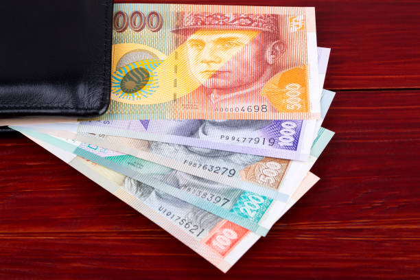 Slovak money in the black wallet