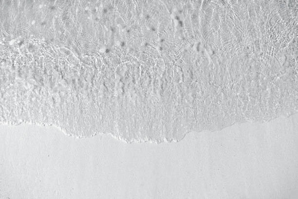 White sand beach. Top view White sand beach. Top view black and white beach stock pictures, royalty-free photos & images