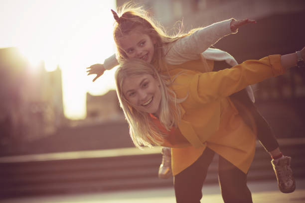 istock Mother makes me believe I can do anything, even fly. 1147281418
