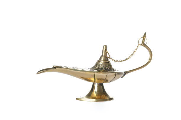 istock Magic Aladdin Lamp isolated on white background 1147281512