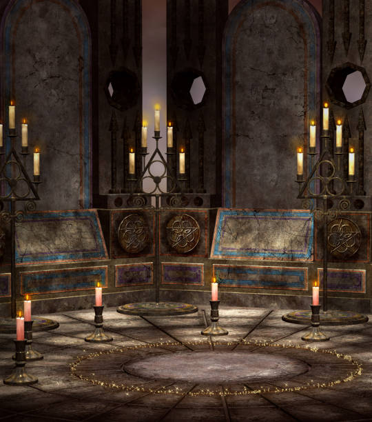 黒ミサ - church altar indoors dark ストックフォトと画像