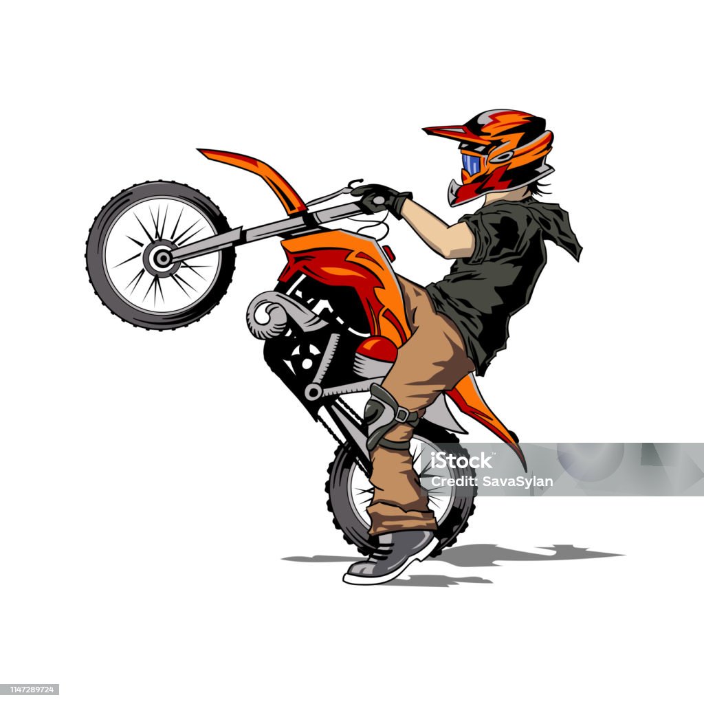 Motocross Pular Adrenalina - Gráfico vetorial grátis no Pixabay