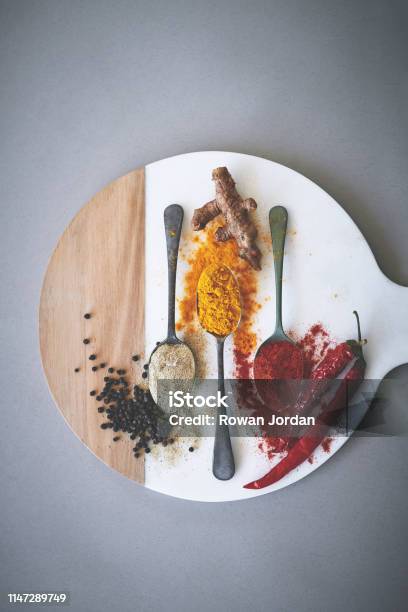 Spices Contribute Rich Flavor To Food Without Adding Any Calories Stock Photo - Download Image Now