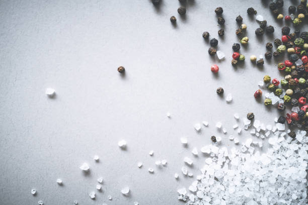 Cropped shot of salt and pepper
