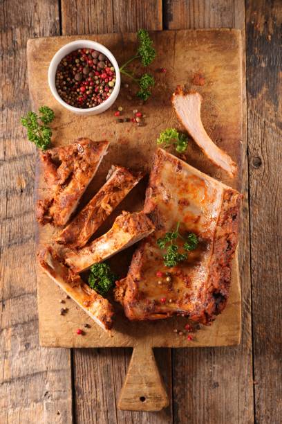 istock barbecue meat, pork rib on board 1147290442