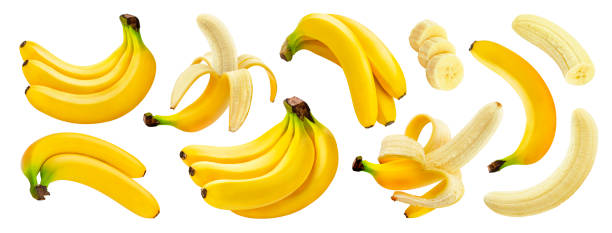 istock Banana isolated on white background with clipping path 1147292348
