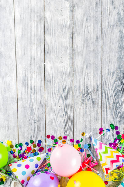 istock Birthday party decoration background 1147292770