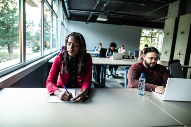 istock African woman in the office 1147294050