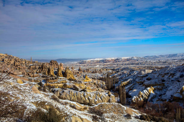 Snow and Air Balloon Cappadocia