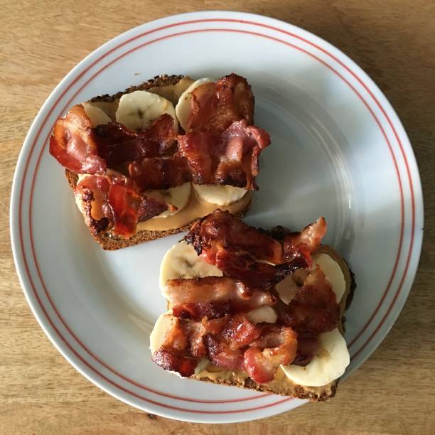 Bacon, Banana and Peanut Butter on Toast