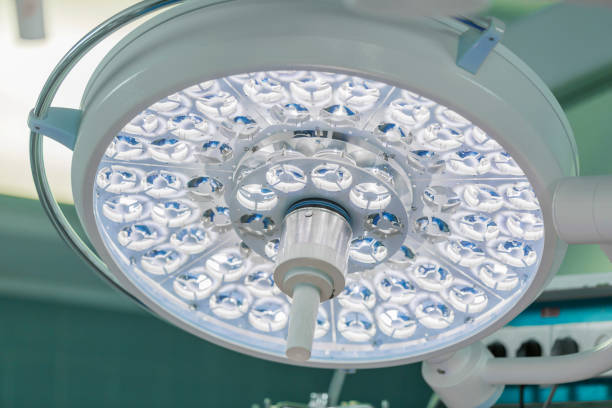 istock Operating surgical electric lamp in the operating room 1147301079
