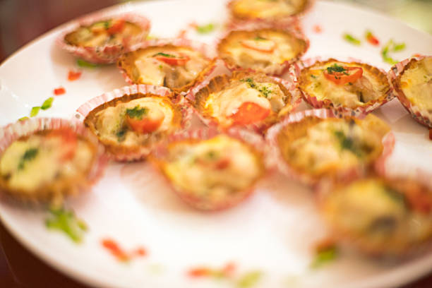 istock Roasted cheese tomato mushrooms tarts 1147301976