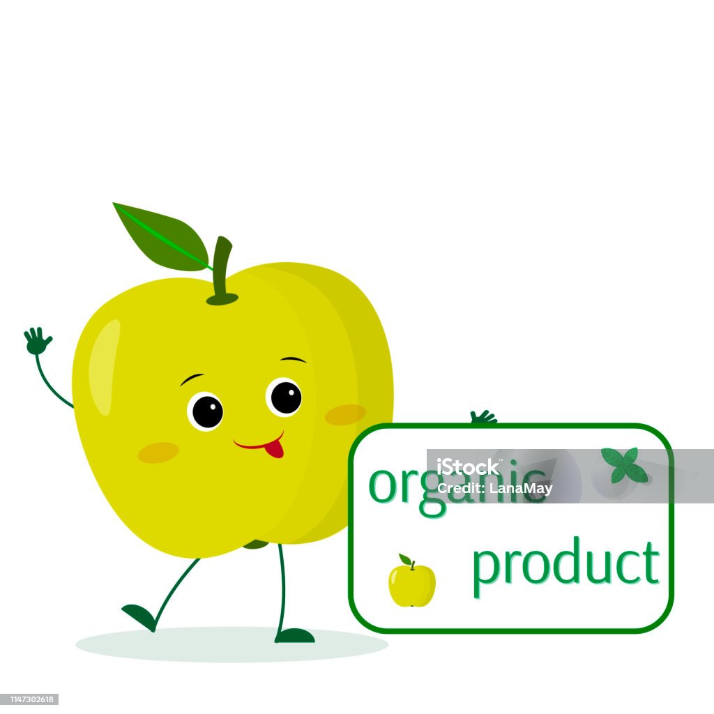 Ilustración de El Personaje De Dibujos Animados De Frutas De Manzana Verde Kawaii Tiene Un Plato De Alimentos Orgánicos Logo Plantilla Diseño Ilustración Vectorial Un Estilo Plano y más Vectores Libres de Ilustración de El Personaje De Dibujos Animados De Frutas De Manzana Verde Kawaii Tiene Un Plato De Alimentos Orgánicos Logo Plantilla Diseño Ilustración Vectorial Un Estilo Plano y más Vectores Libres de