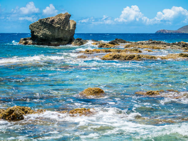 istock Ocean surf on the rocky beach 1147305040