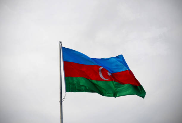 istock Azerbaijan National Flag 1147311684