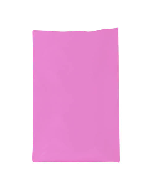 istock Purple Fabric bag isolated on white background 1147316409