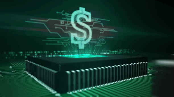 istock CPU on board with dollar sign hologram 1147316561