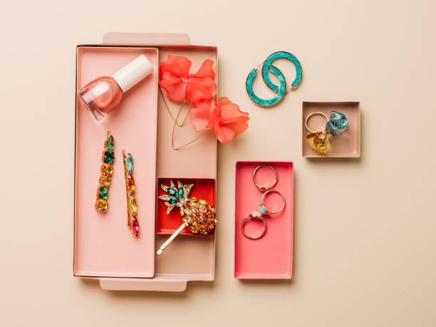 istock Tray with female accessories from above overhead 1147323211
