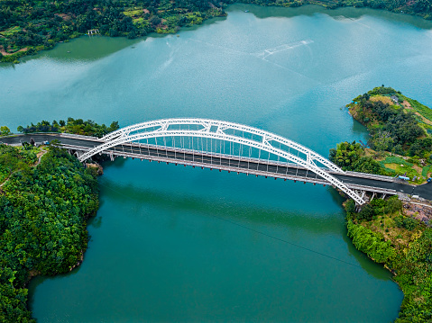 Arch bridge in Lin'an district of Zhejiang province, China