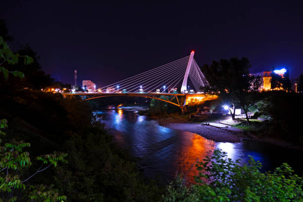 The Millennium Bridge in Podgorica The Millennium Bridge in Podgorica, Montenegro podgorica stock pictures, royalty-free photos & images