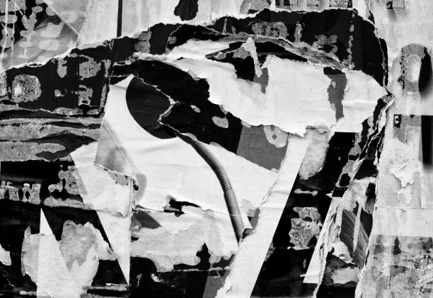 istock Old ripped torn paper crumpled creased posters grunge textures backdrop backgrounds placard 1147327151