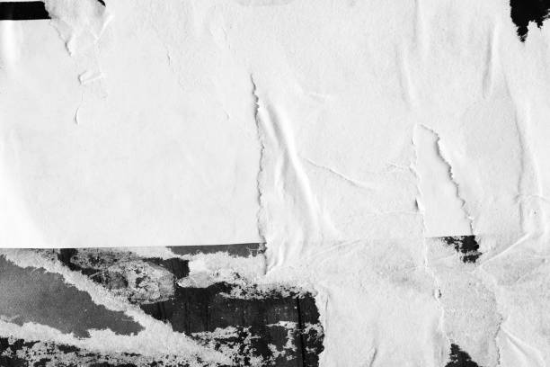 istock Blank white old ripped torn paper crumpled creased posters grunge textures backdrop backgrounds surface placard 1147328000