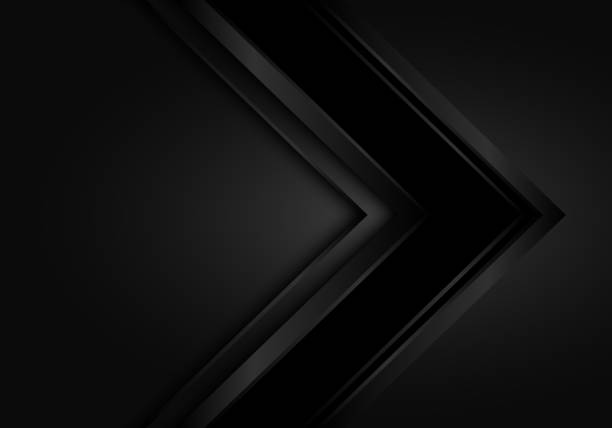 istock Abstract dark black arrow direction design modern futuristic background vector illustration. 1147330173