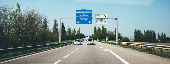 England road signals to Liverpool, Manchester and Birmingham by the M6 motorway of Uk United Kingdom