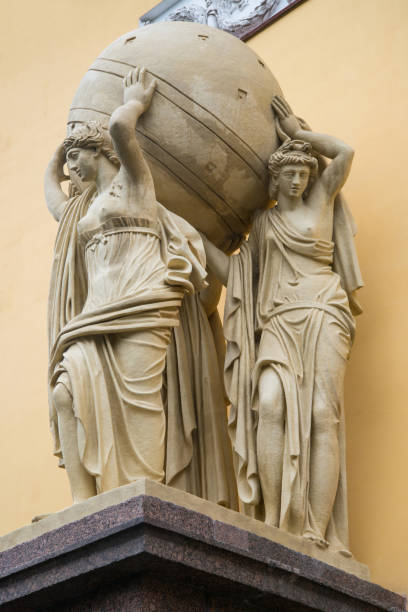 istock Sculptures in front of the Admiralty building 1147331586