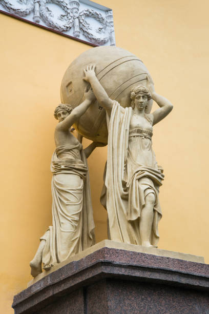 istock Sculptures in front of the Admiralty building 1147331617