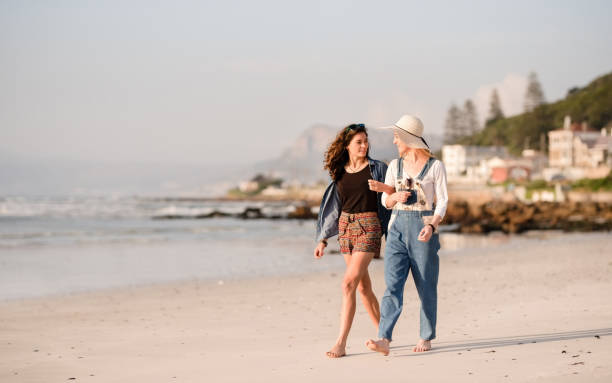 istock Beach walk with best friend 1147339531