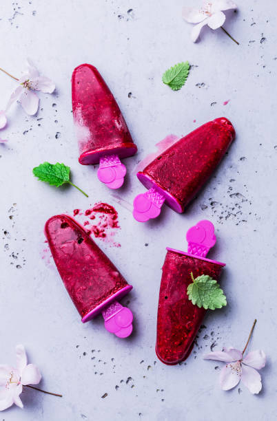 istock Raspberry sorbet - summer cold, refreshing fruity dessert 1147340394