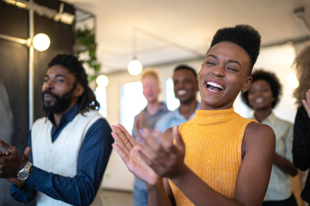 istock Audience Applauding a Great Speaker at Business convention and Presentation 1147340876