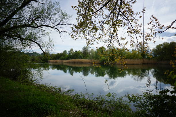 istock Background of the aare river. Background created by aare river on a cloudy day 1147342087