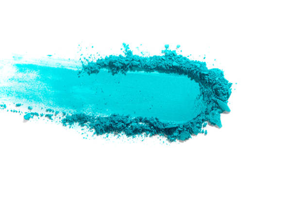istock green eye shadow crushed cosmetic isolated on white background. 1147344891