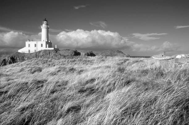 istock Turnberry Lighthouse in Scotland captured in black and white 1147346542