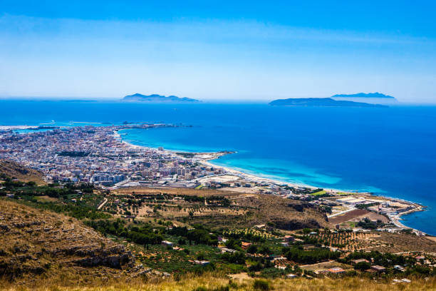 sizilien - erice stock-fotos und bilder