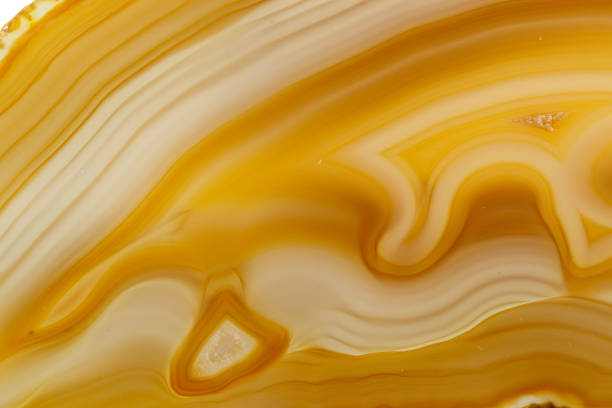 istock Macro stone Agate mineral on white background 1147350808