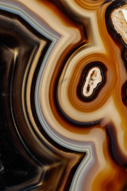 istock Macro stone Agate mineral on white background 1147350862