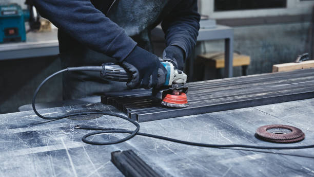 istock Better quality, better speed. Mechanic steel. Grinding. 1147351808