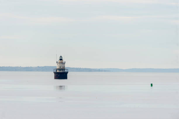 istock Butler's Flat lighthouse  with Elizabeth Islands in background 1147352217