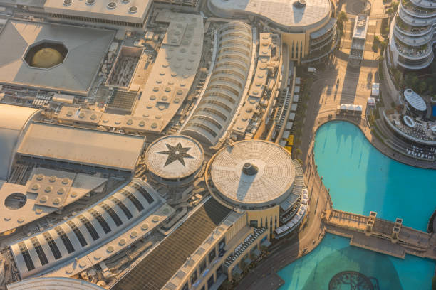 istock Dubai mall roof top view 1147353029