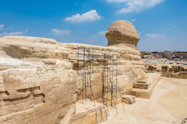 istock Famous Egyptian Sphinx at Giza from the back side 1147353204