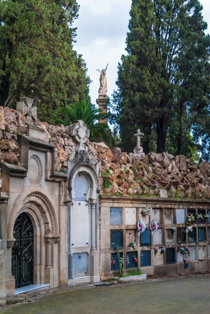 istock Graves and crypt on Montjuic Cemetery, Barcelona, Spain 1147353396