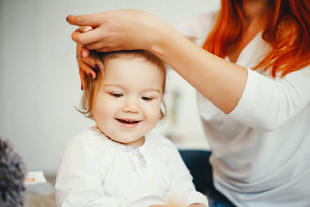 istock Cute family at home 1147356900